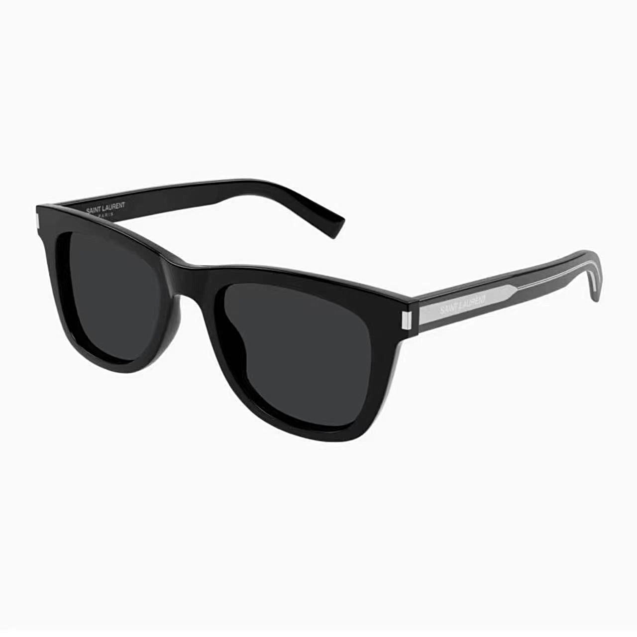 Saint Laurent óculos de armação quadrada preto prata/preto marrom/preto fulvo/verde oliva/marrom Tamanho 52口19-140