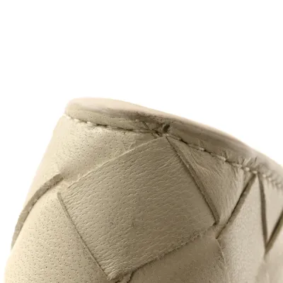 Bottega Veneta Medium Intrecciato Long Andiamo Top Handle Sea Salt Nappa Leather Gold Hardware