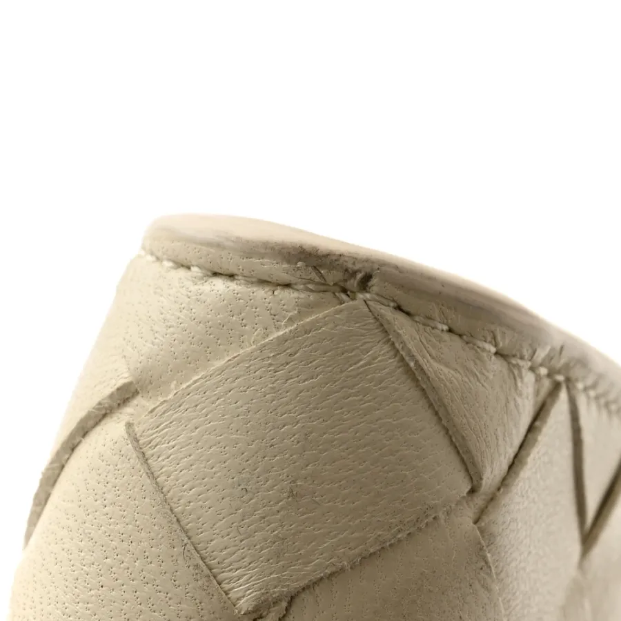 Bottega Veneta Medium Intrecciato Long Andiamo Top Handle Sea Salt Nappa Leather Gold Hardware