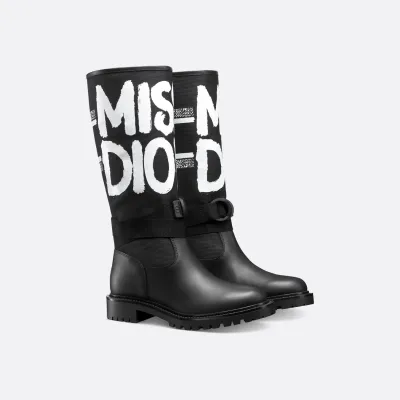 Dior black long boots
