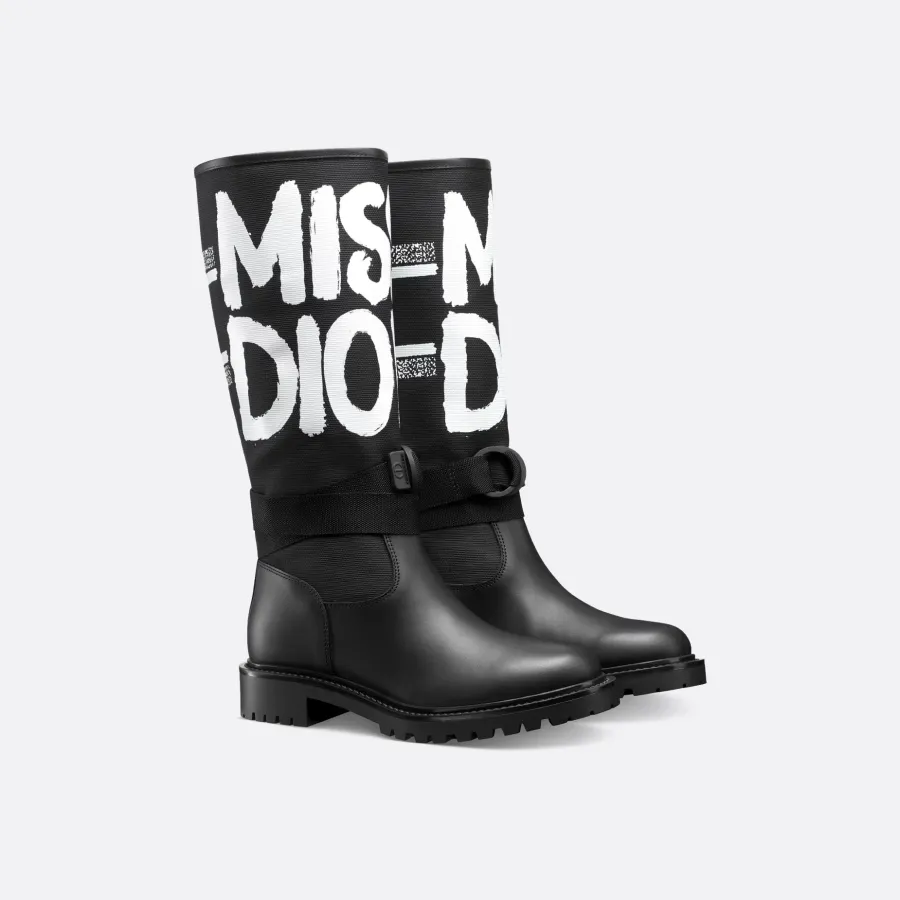 Dior black long boots