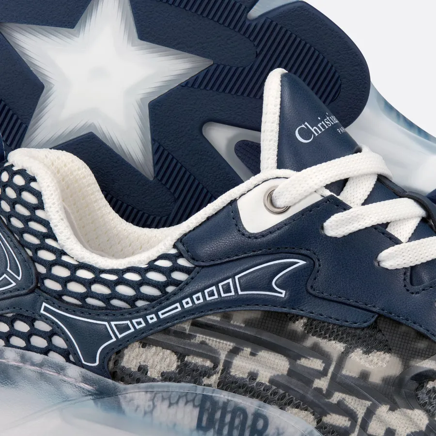 Dior blue Printing and printing sneakers