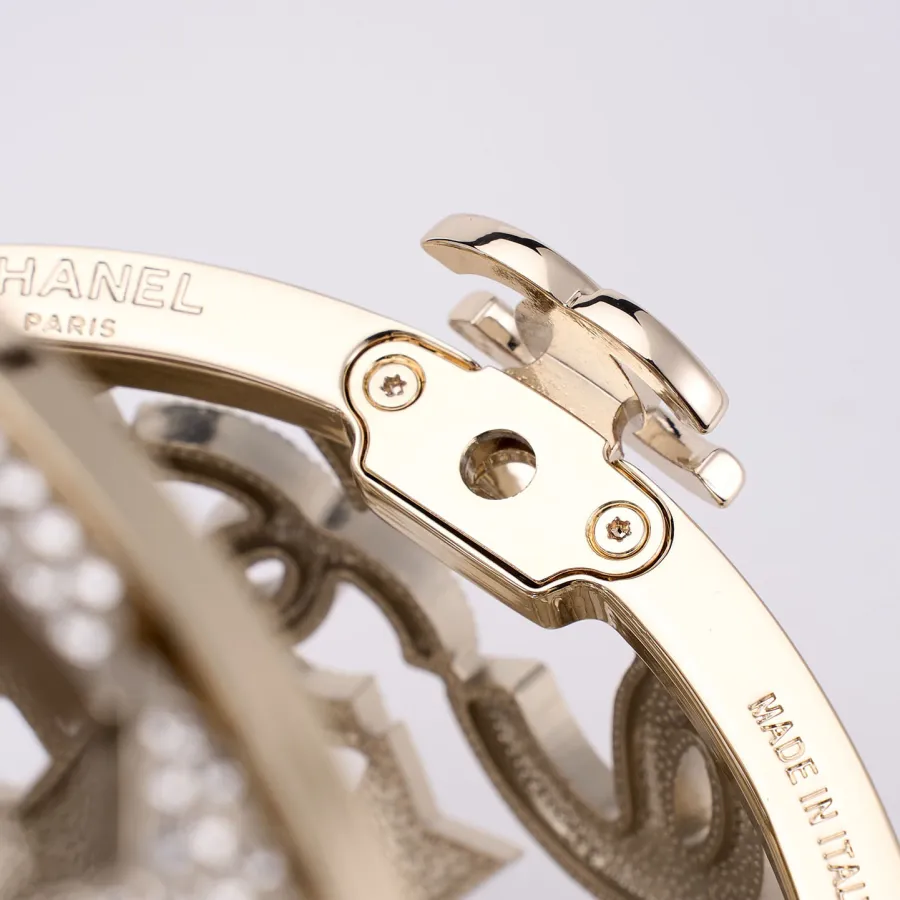 Chanel Silver / gold / black crystal ball dinner bag crossbody bag