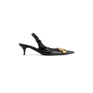 BALENCIAGA 50mm slingback heels, leather high heels