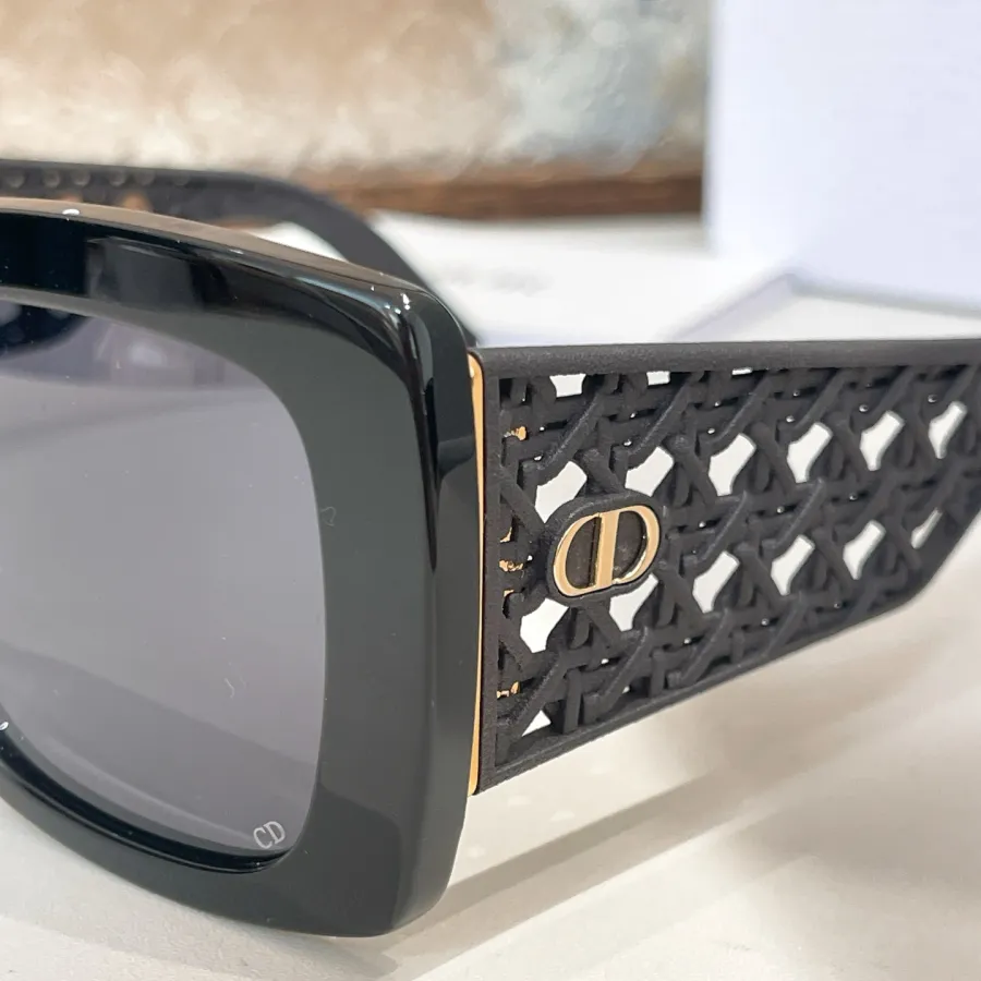 DIOR square frame glasses black/green orange/black purple/white black/leopard brown color Size 54口19-140