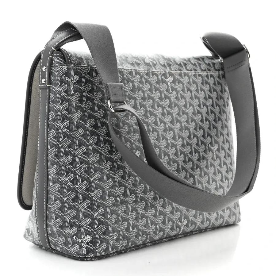Goyard Medium Capetien Messenger Bag Grey Goyardine Canvas
