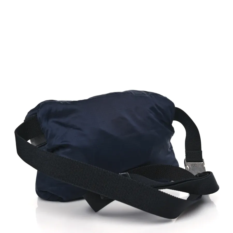 Saint Laurent Small Fold-Up Backpack Belt Bag Navy Nylon City