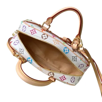 Louis Vuitton x Murakami Takashi Handbag East West Multicolor White Gold Hardware