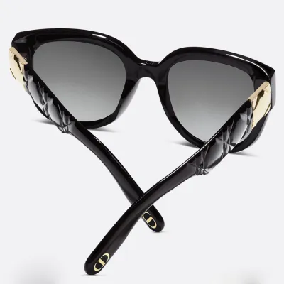 DIOR square frame glasses black/white color Size 62-14-140