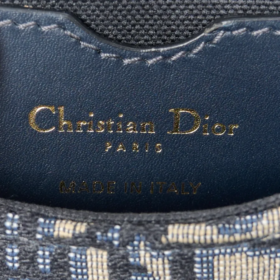 Dior Small Bobby Bag Blue Oblique Canvas Gold Hardware