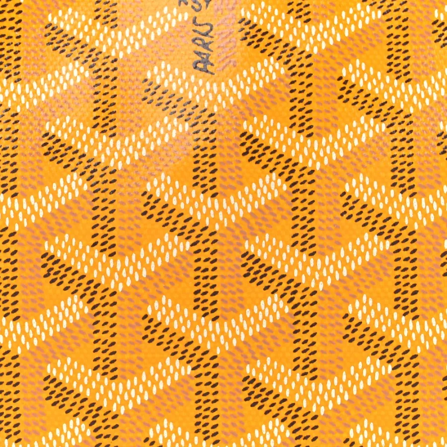 Goyard Reversible Mini Anjou Tote Yellow Goyardine Canvas