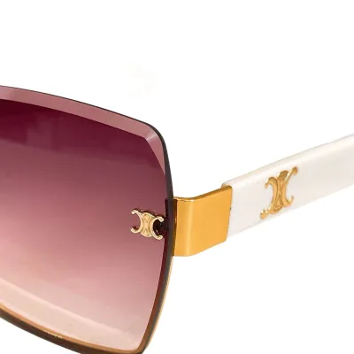 Celine square frame glasses white/green/leopard/black/purple/khaki color Size 62口18-140