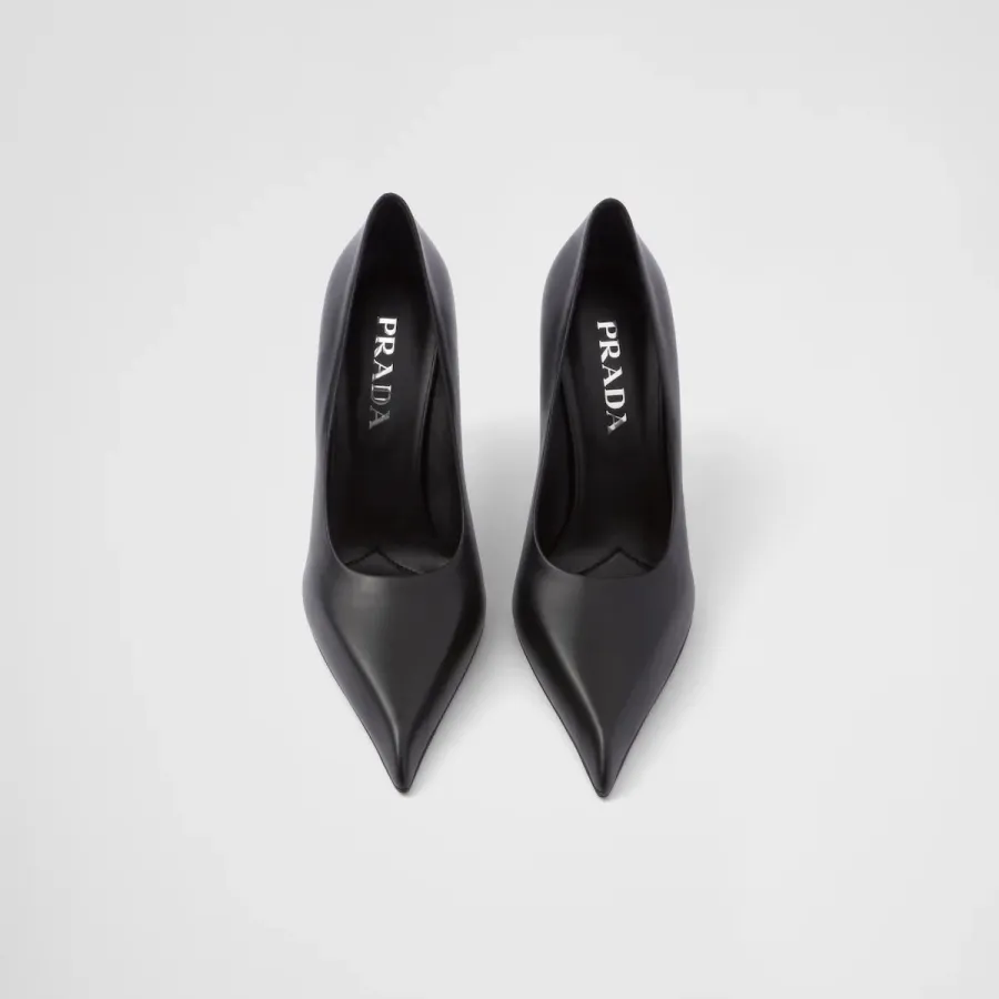 PRADA leather Black High Heels Shoes