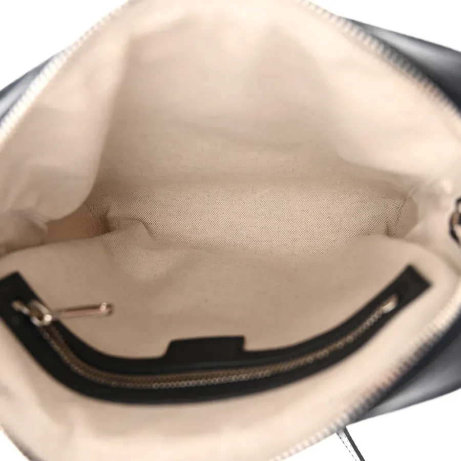 Gucci Small Web Ophidia Messenger Bag Beige/Blue GG Supreme Monogram Canvas & Textured Dollar Calfskin Leather Silver Hardware