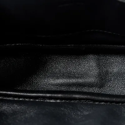 Saint Laurent Mini Lou Camera Bag Black Monogram Grain De Poudre Matelasse Leather Gold Hardware