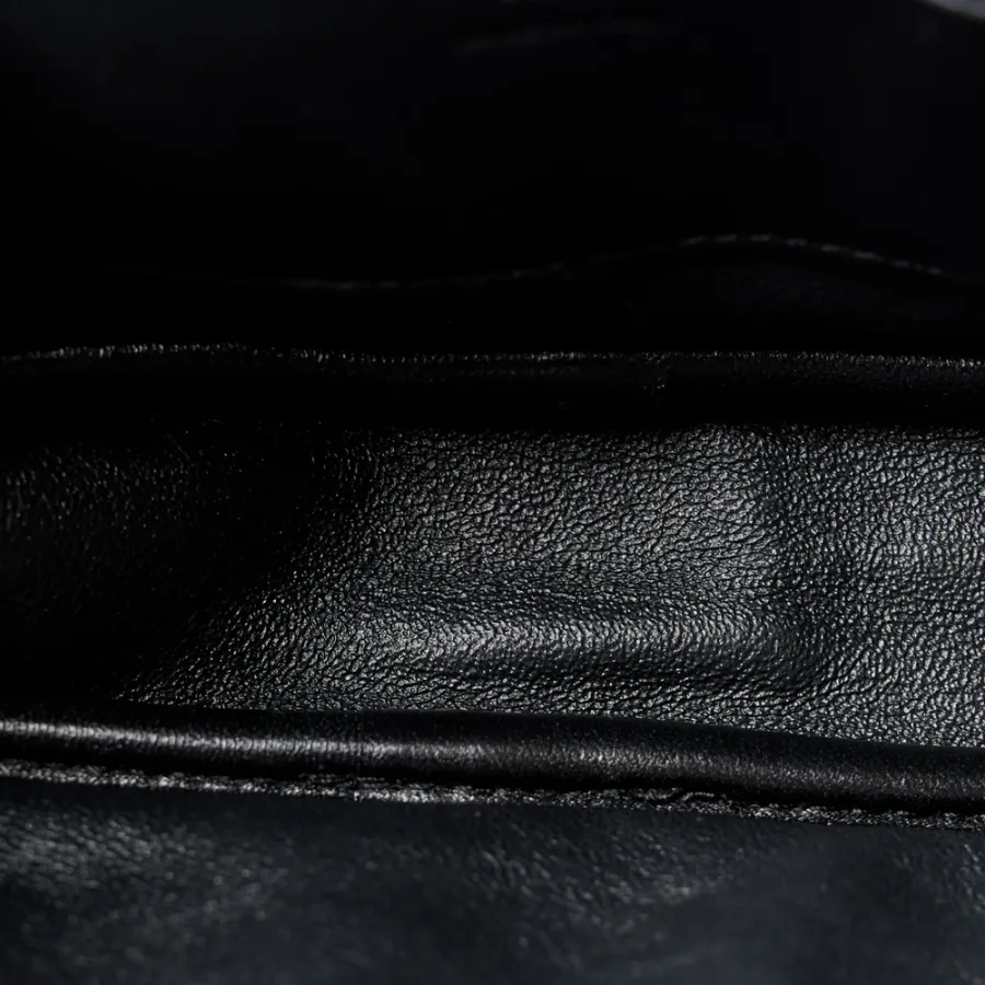 Saint Laurent Mini Lou Camera Bag Black Monogram Grain De Poudre Matelasse Leather Gold Hardware