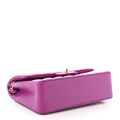 Chanel Double Flap Bag | Luxury Purple Handbag