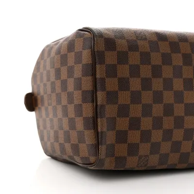 Louis Vuitton Speedy 30 Damier Ebene Canvas Gold Hardware