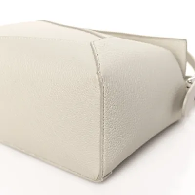 Loewe Puzzle Bag Small Soft White Soft Grained Calfskin Leather