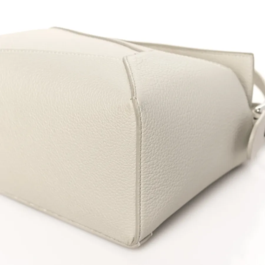 Loewe Puzzle Bag Small Soft White Soft Grained Calfskin Leather