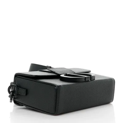 Dior Montaigne 30 Box Bag Black Ultra Matte Grained Calfskin Leather Matte Black Hardware