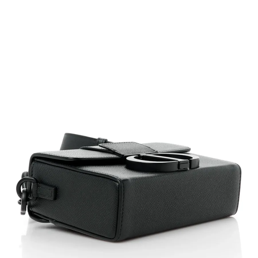 Dior Montaigne 30 Box Bag Black Ultra Matte Grained Calfskin Leather Matte Black Hardware