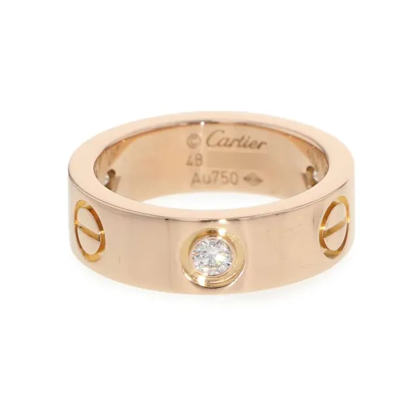 CARTIER Love Ring Classic Model Diamond Size 48/#8