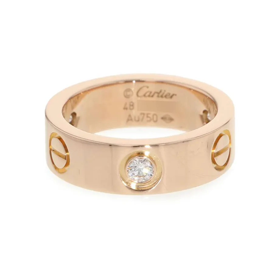 CARTIER Love Ring Classic Model Diamond Size 48/#8