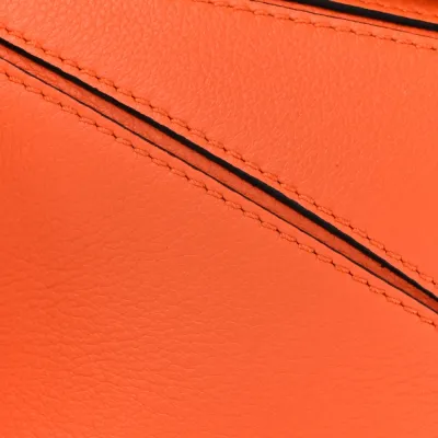 Loewe Puzzle Bag Mini Orange Calfskin Leather