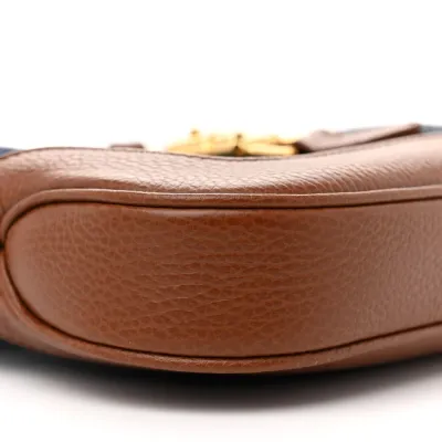 Gucci Jackie 1961 Hobo Blue Tea / Cuir GG Monogram New Denim & Calfskin Leather Gold Hardware