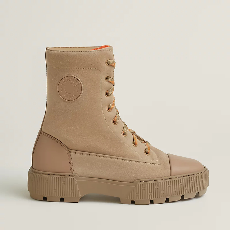 HERMES Botas de tornozelo Fresh Brown