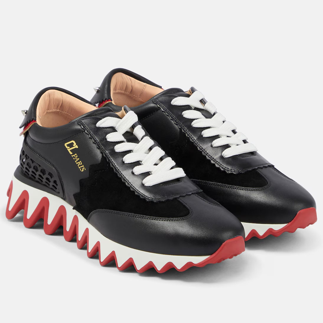 Christian Louboutin Tênis preto com vermelho