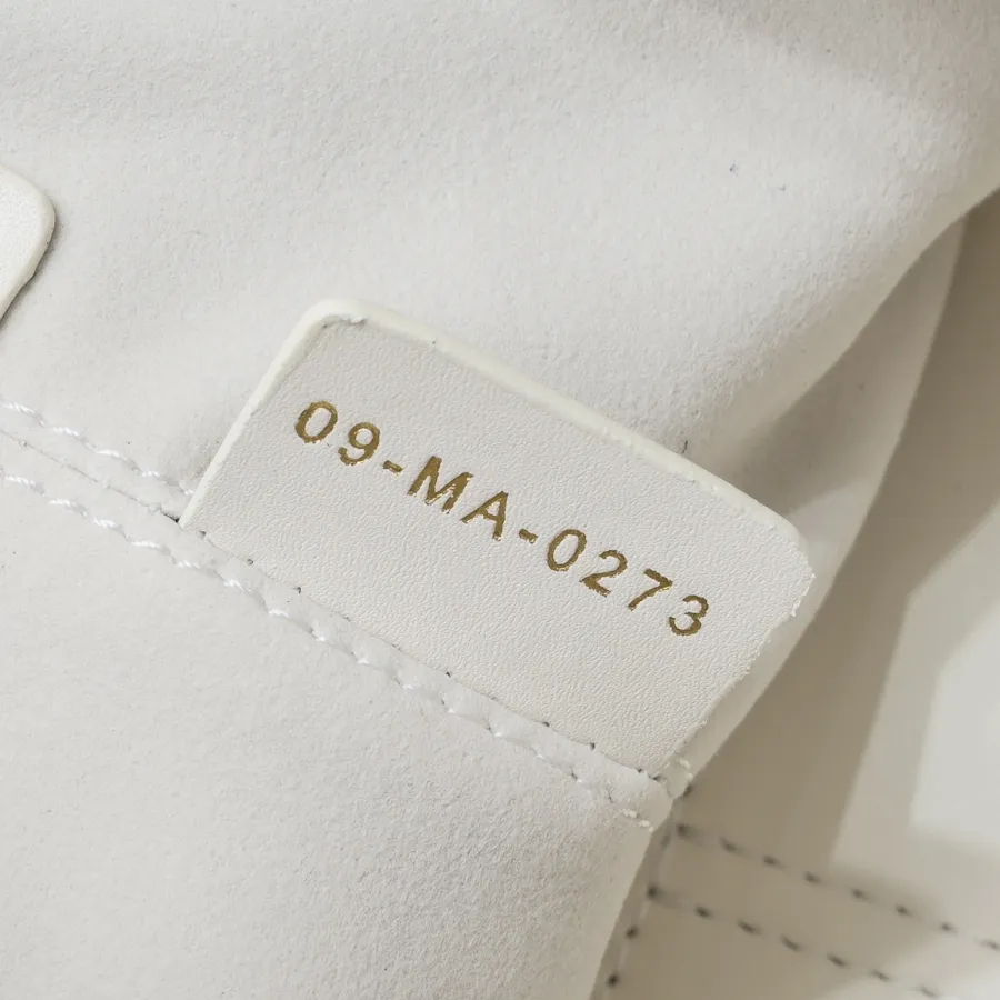 Dior Small Dior Toujours Bag In White Macrocannage Calfskin With Light Gold Hardware