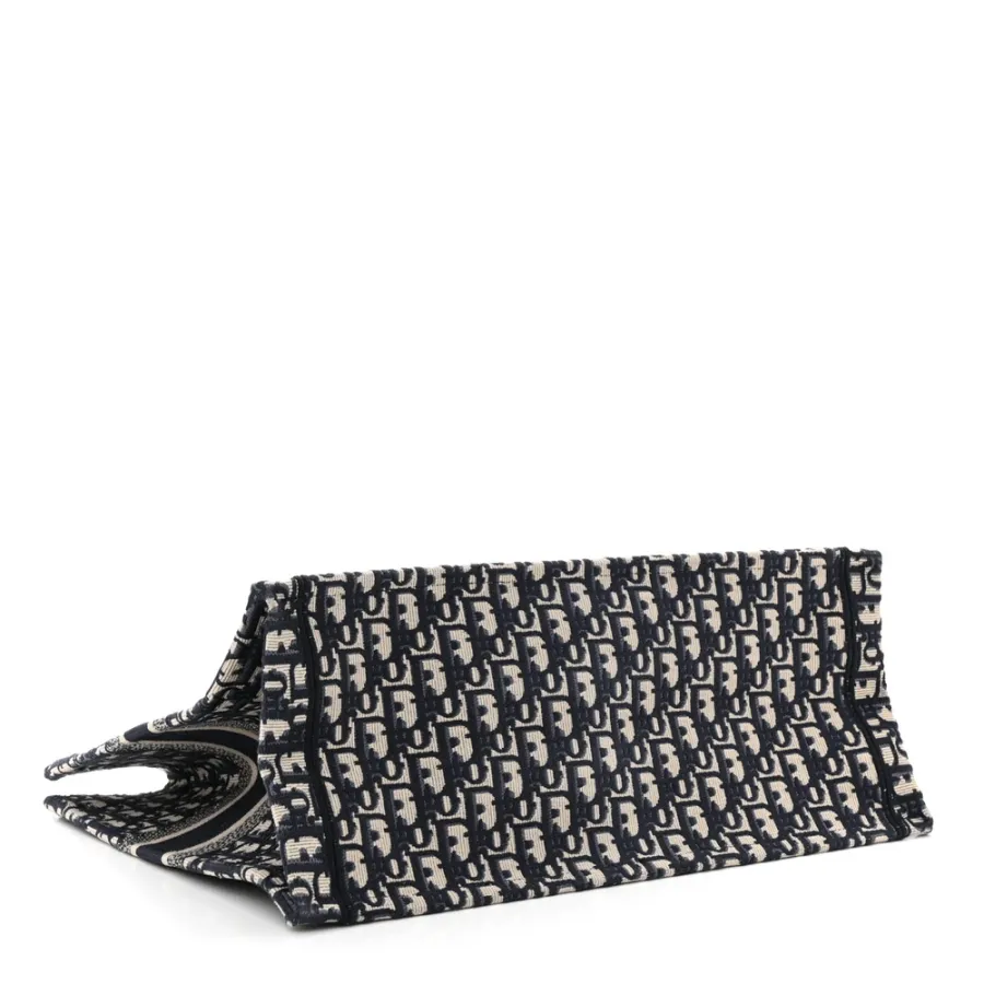 Dior Large Book Tote Blue Multicolor Oblique Canvas