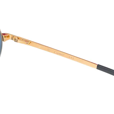 Cartier Pilot glasses blue gold/green gold/brown gold/grey gold/grey silver color Size 54口20-145