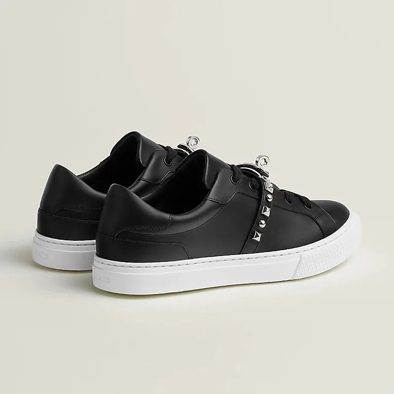 HERMES Day Sneakers Black Sports Shoes