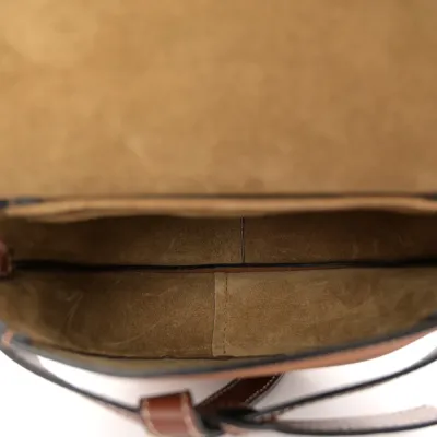 Loewe Gate Crossbody Bag Mini Caramel Pecan Grained Calfskin Leather