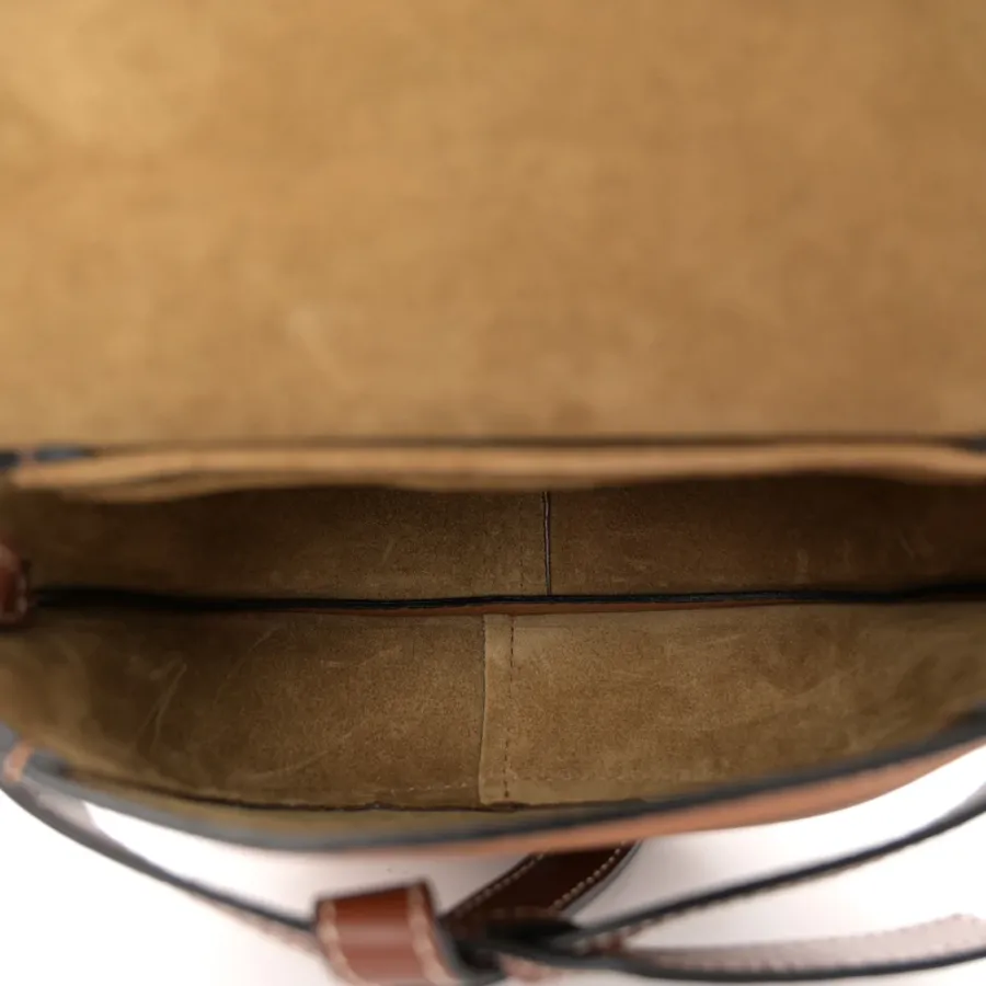 Loewe Gate Crossbody Bag Mini Caramel Pecan Grained Calfskin Leather