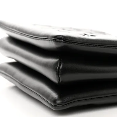 Louis Vuitton Coussin PM Black Embossed Monogram Lambskin Leather Gold Hardware