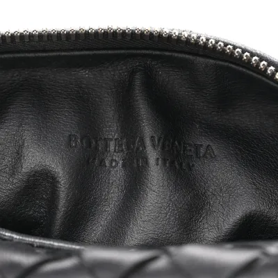 Bottega Veneta Mini Intrecciato Jodie Black Nappa Leather