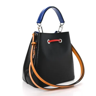 Louis Vuitton NeoNoe BB Black/Safran Epi Leather Silver Hardware