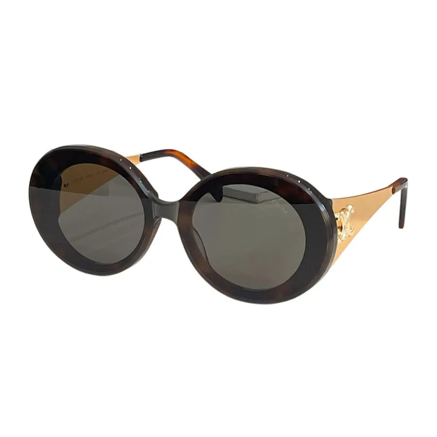 Celine Round frame glasses black/burgundy/leopard/white/ivory/beige color Size 52口22-145