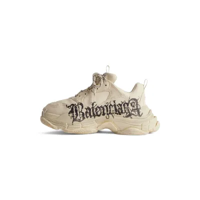 BALENCIAGA TRIPLE S DIY METAL White Sneakers