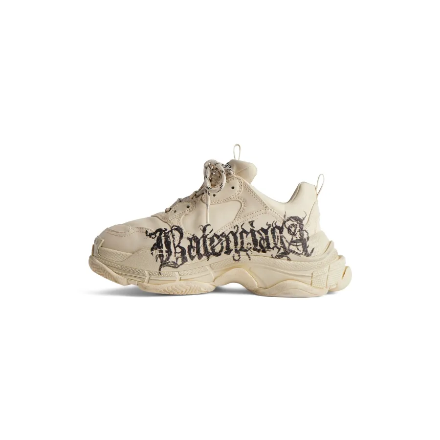 BALENCIAGA TRIPLE S DIY METAL White Sneakers
