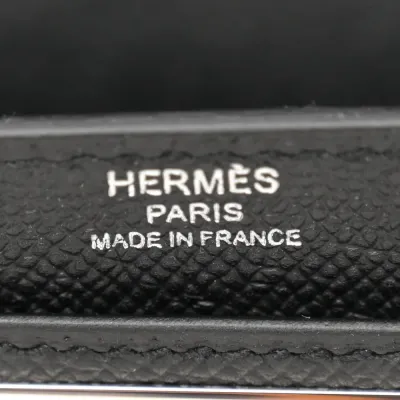 Hermès Kelly Dépêches 25 Pouch Black Epsom Leather Palladium Hardware