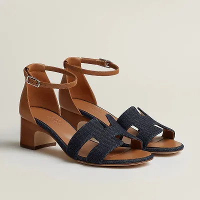 HERMES Encens Blue High Heels Sandal