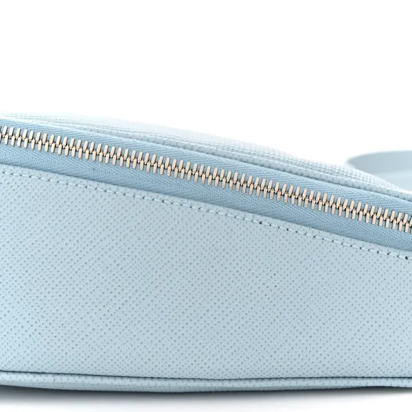 Prada Medium Triangle Shoulder Belt Bag Astrale Saffiano Leather Silver Hardware - Image 5