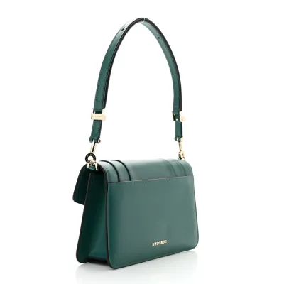 Bvlgari Small Serpenti Forever East West Shoulder Bag Mint Green Calfskin Leather Gold Hardware