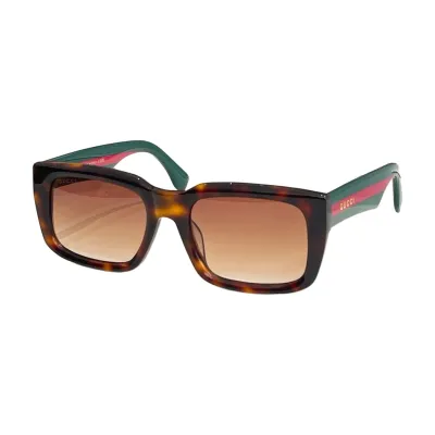 Gucci square frame glasses leopard green red/black green red/black white/black red/black red white color Size 55口20-145