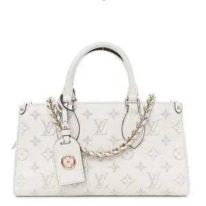 Louis Vuitton OnTheGo East West PM White Embossed Monogram Calfskin Leather Light Gold Hardware